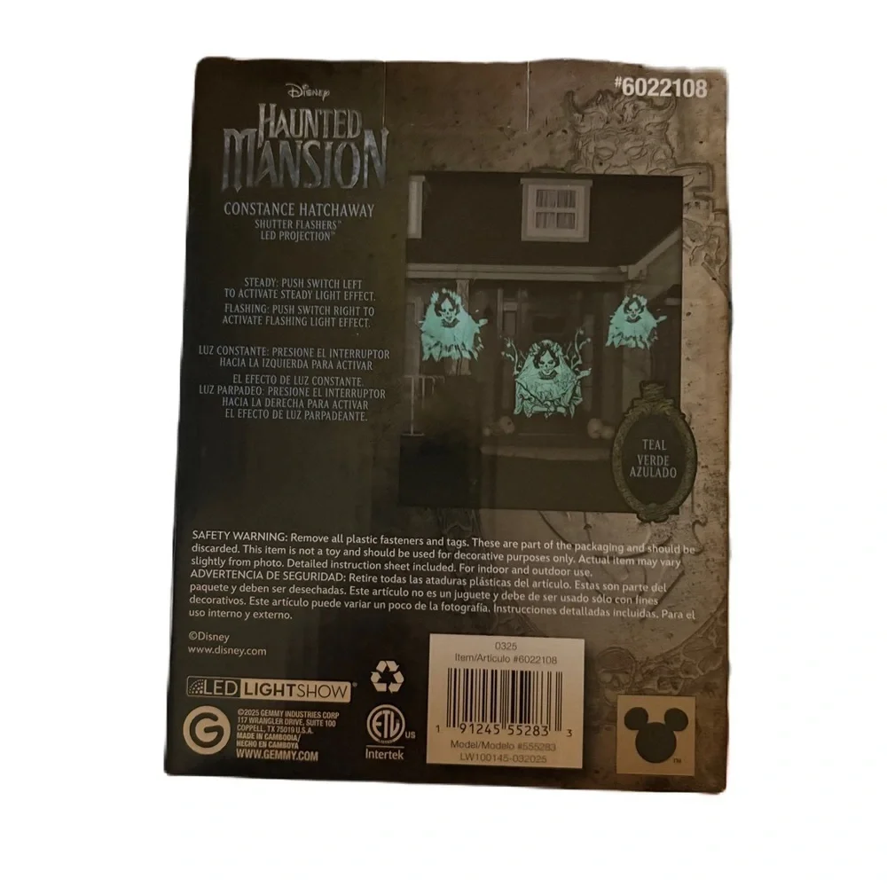 Disney Haunted Mansion LED Lightshow Constance Hatchaway NEW Projector